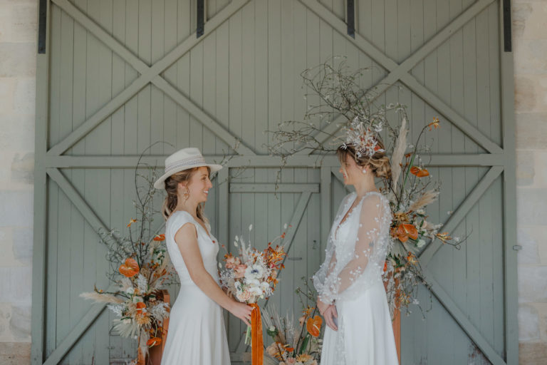 Un mariage organic folk près de Bordeaux