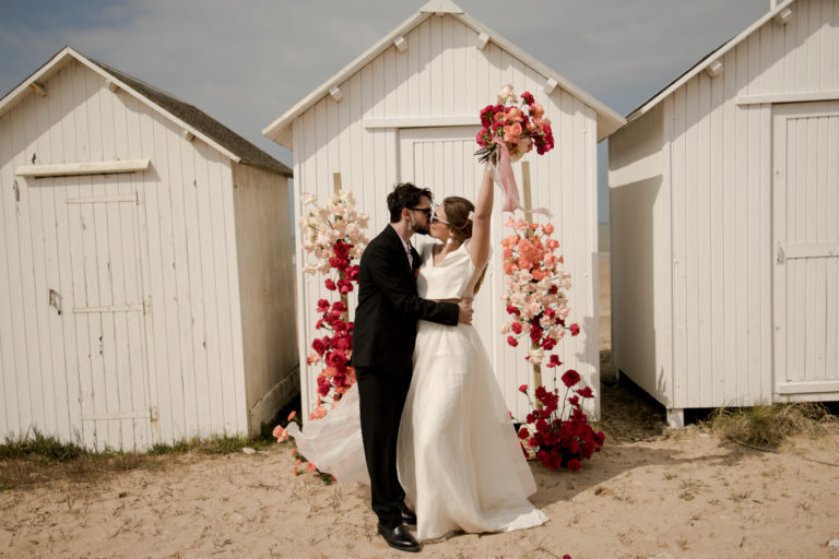 Un mariage à la plage en Normandie