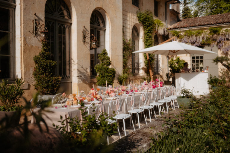 Une inspiration mariage coloré ambiance dolce vita en Gironde