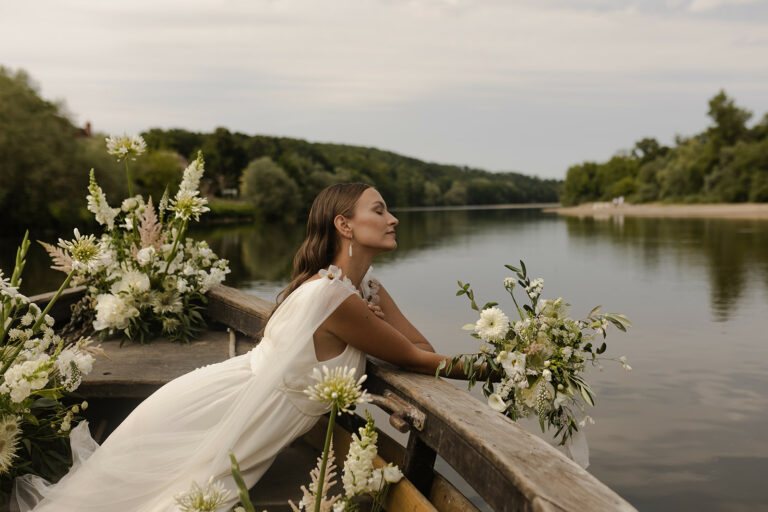 Inspiration mariage sauvage et élégant sur les bords de l’Allier
